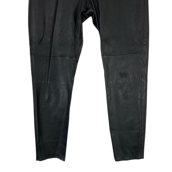 Lucky Brand Bridget Lamb Leather High Rise Pants Size 32 - Picture 5 of 10